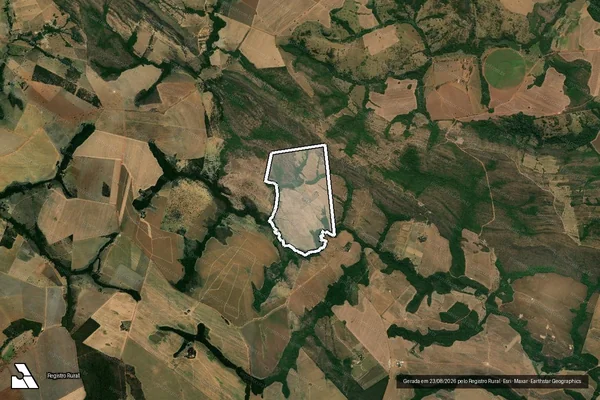 Imagem de satélite de FAZENDA CANAÃ - 001 em Santa Cruz de Goiás - GO