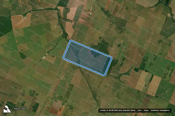 Imagem de satélite de Fazenda Joia 3 - Parte 1 em Deodápolis - MS