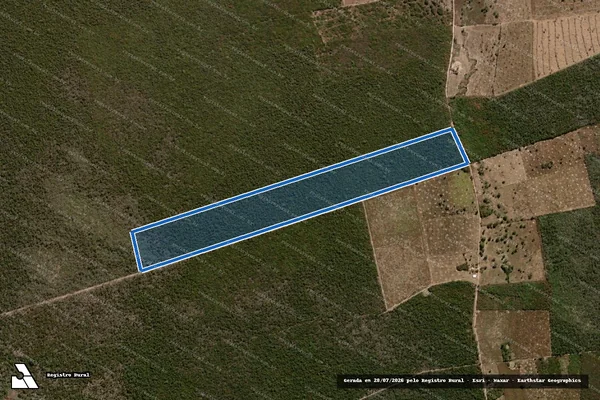 Imagem de satélite de FAZENDA MACACOS DE DENTRO/LARANJEIRAS - GLEBA B em Santa Rita de Cássia - BA