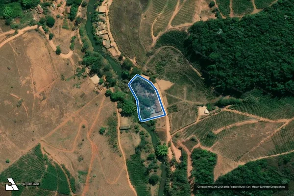 Imagem de satélite de Sitio Santa Rita - GLEBA A em Matipó - MG