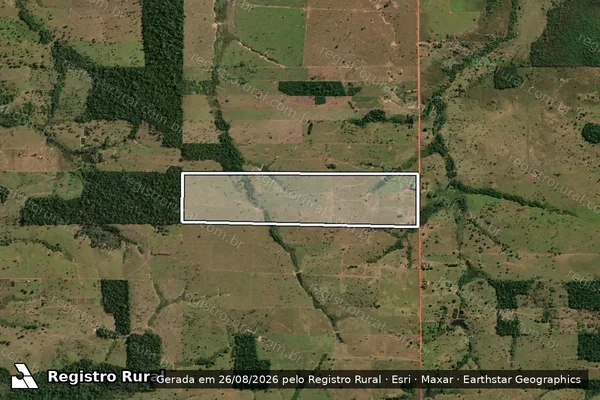 Imagem de satélite de Lote 19 Gleba 08 PIC Gy-Paraná - Parte 1 em Rolim de Moura - RO