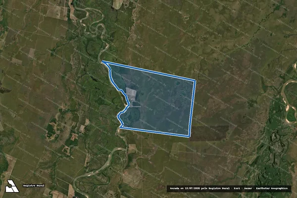 Imagem de satélite de FAZENDA ÁGUA BELA em São Félix do Araguaia - MT