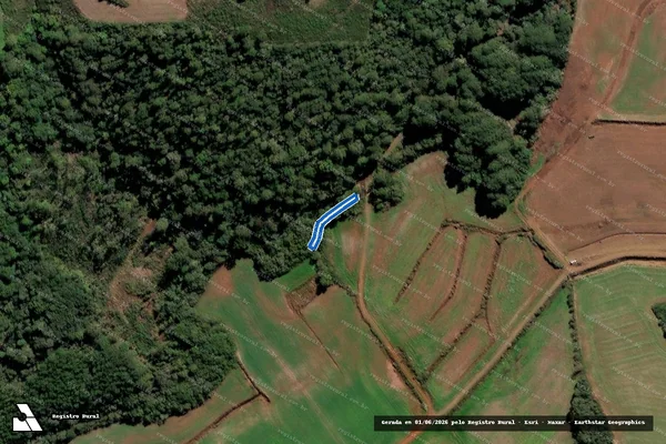 Imagem de satélite de ARROIO DA PORTEIRA - P.A. BUTIÁ VERDE - Parte 1 em Fraiburgo - SC