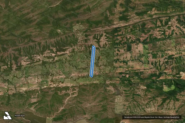 Imagem de satélite de Parte da Gleba Pacu Matrinxã I- Area A - Area A - GLEBA - A em Planalto da Serra - MT