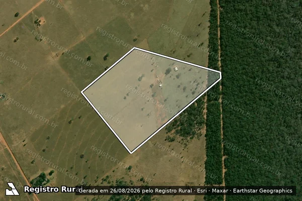 Imagem de satélite de PROJETO DE ASSENTAMENTO CANOAS - Lote 79 em Selvíria - MS