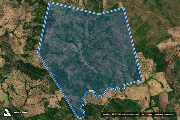 Imagem de satélite de FAZENDA GOIANIA, PARTE DO LOTE 36, LOT. ARAGUACEMA 16ª ETAPA - Parte 1 em Dois Irmãos do Tocantins - TO
