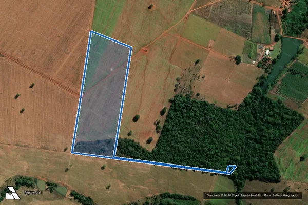 Imagem de satélite de Imóvel Jacaré ou Lages - Fazenda Vitória - Gleba ADIR MENDES RODRIGUES em Uruaçu - GO