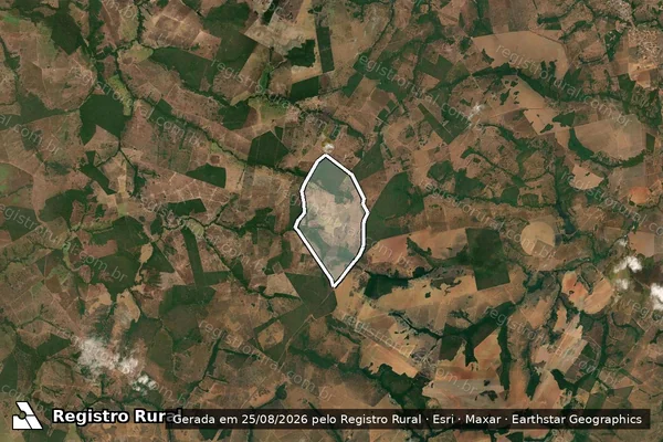 Imagem de satélite de Fazenda Vereda Verde ? Gleba 01 - Parte 1 em São Miguel do Araguaia - GO