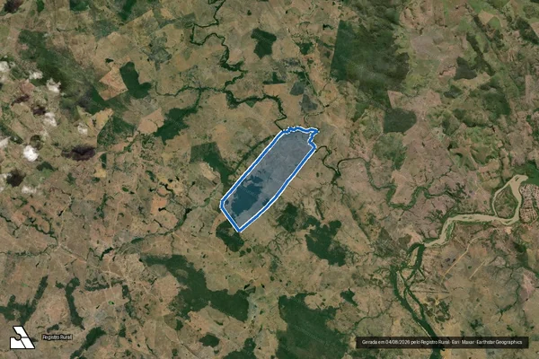 Imagem de satélite de FAZENDA BOA VISTA - Parte 1 em Salto da Divisa - MG