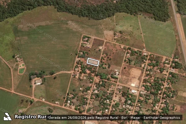 Imagem de satélite de Q. 09 LT. 12 - AGROVILA DO PA SANTA FELICIDADE - Q. 09 LT. 12 - AGROVILA DO PA SANTA FELICIDADE em Cocalzinho de Goiás - GO
