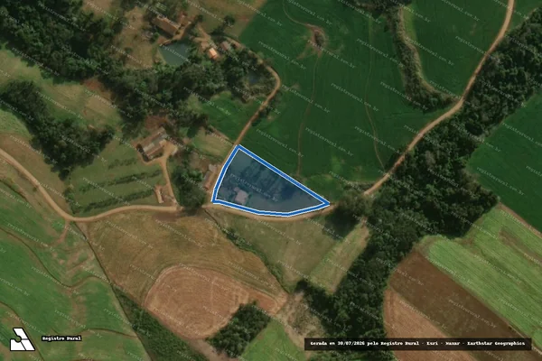 Imagem de satélite de Parte do Lote Rural nº 16 - Gleba A em Guaraciaba - SC