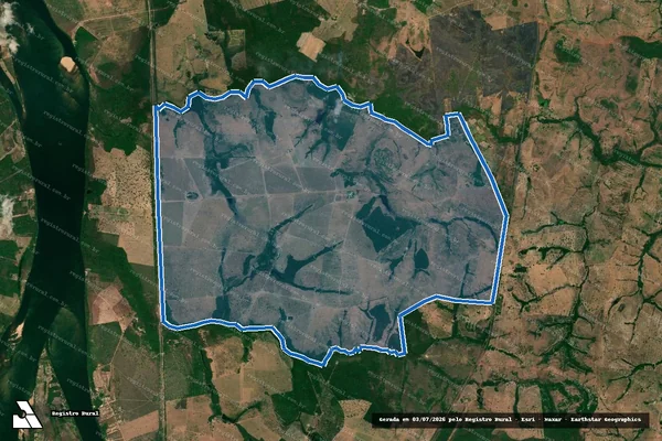 Imagem de satélite de FAZENDA SUCUPIRA II em Ribamar Fiquene - MA
