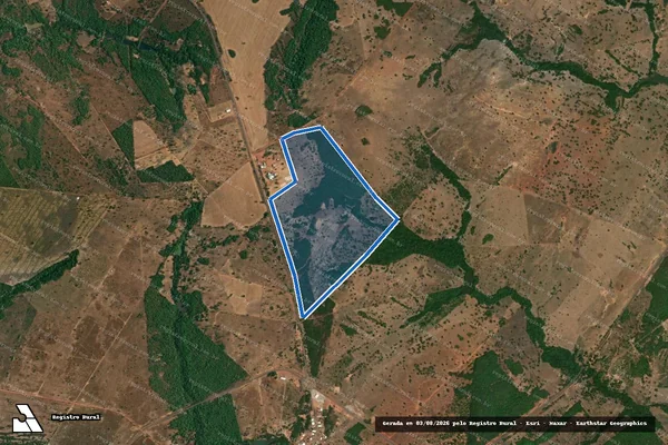 Imagem de satélite de CHÁCARA CASTELO - Gleba 01 em Araguaçu - TO