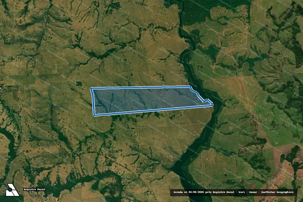 Imagem de satélite de Fazenda Pedra Branca em Jauru - MT