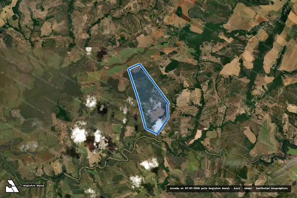 Imagem de satélite de Fazenda WB - Matrícula 1.631 área ?B? em Nobres - MT