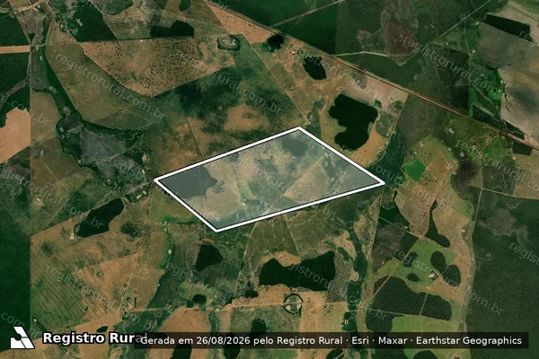 Imagem de satélite de FAZENDA SÃO FRANCISCO - Matricula 57 em Vila Bela da Santíssima Trindade - MT