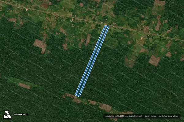 Imagem de satélite de P.A. TAQUARI - Lote 06 - Parte 1 em Tarauacá - AC