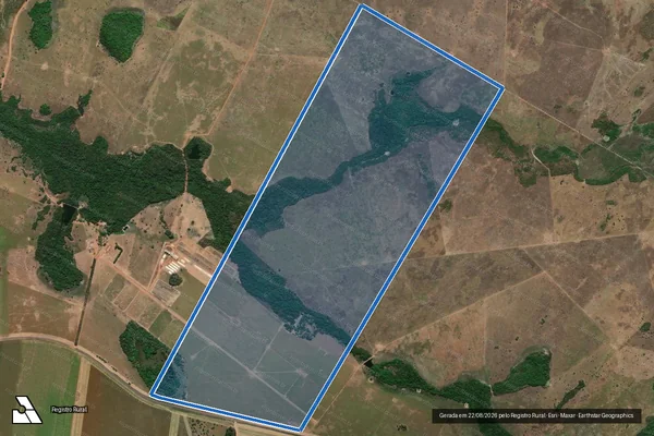 Imagem de satélite de LOTE 03-B - LOTEAMENTO FAZENDA TRINCHETE - ÁREA 02 - 001 em Silvanópolis - TO