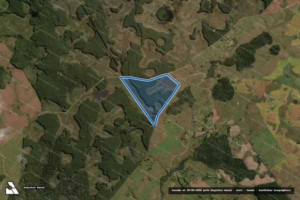 Imagem de satélite de Fazenda Capão da Lagoa - Parte 2 em Capão Alto - SC