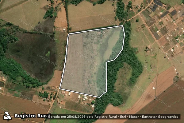 Imagem de satélite de Lote 05 (Gleba A) ? Projeto de Assentamento Luiz Ório - Lote 05 (Gleba A) ? P. A. Luiz Ório em Itaberaí - GO