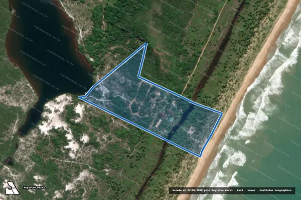 Imagem de satélite de Fazenda Ribeiro - Parte 1 em Conde - BA