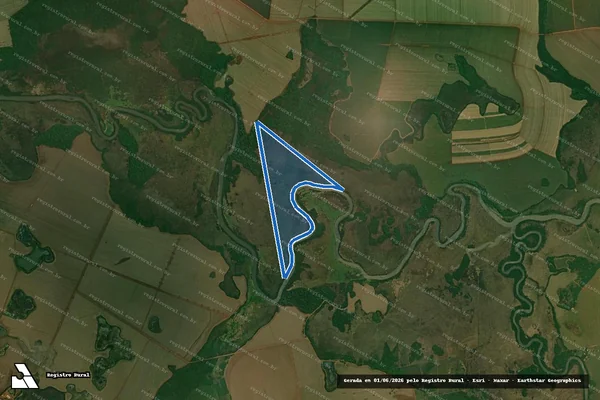 Imagem de satélite de Fazenda Campana - Parcela 17 em Rio Brilhante - MS