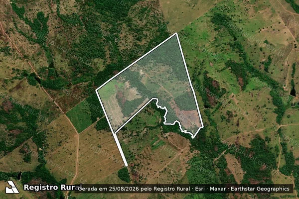 Imagem de satélite de Fazenda Don Garrote - Parte 02 - Área 10 em Araguaína - TO