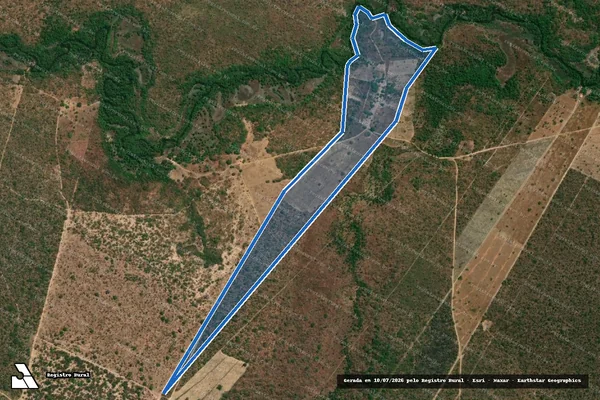 Imagem de satélite de Fazenda Vereda das Eguas - Parte 1 - GLEBA A em São Domingos do Azeitão - MA