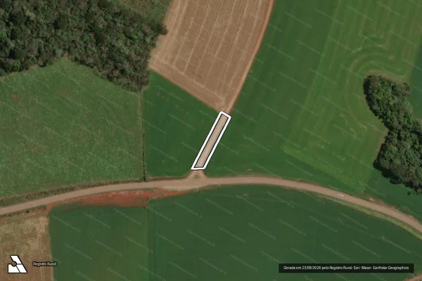 Imagem de satélite de Mat 2251 - Estrada Municipal_ERS 467 à Secção Bútia Baixo em Ibiaçá - RS
