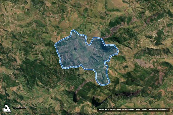 Imagem de satélite de FAZENDA GAMELEIRA - FAZENDA GAMELEIRA em Divino das Laranjeiras - MG
