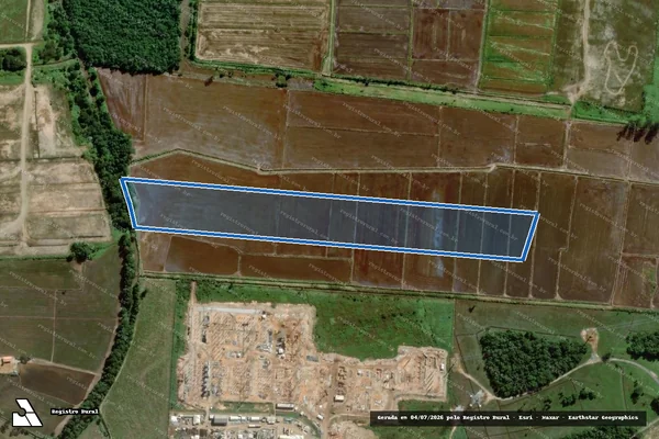 Imagem de satélite de FAZENDA CANHANDUBA - Matrícula 40.176 em Itajaí - SC