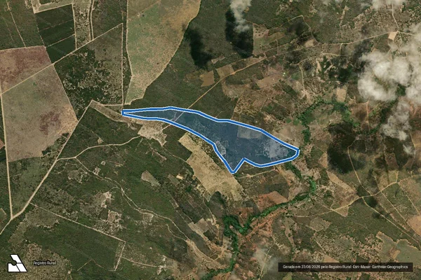 Imagem de satélite de FAZENDA SANGRADOR  - Parte 1 em Águas Vermelhas - MG