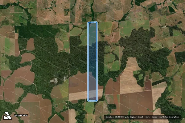 Imagem de satélite de Fazenda Serra Azul III - Parte 1 em Nova Canaã do Norte - MT