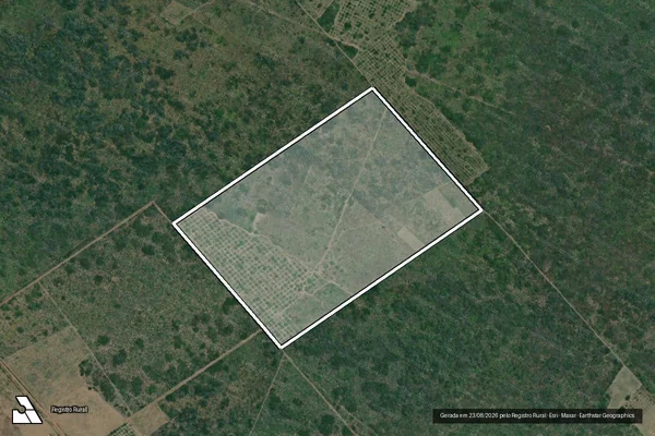 Imagem de satélite de Projeto de Assentamento Quilombo dos Palmares  ? Lote 222 - Parte 1 em Pureza - RN