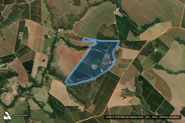 Imagem de satélite de Fazenda Bom Jardim - Parte 1 em Patrocínio - MG