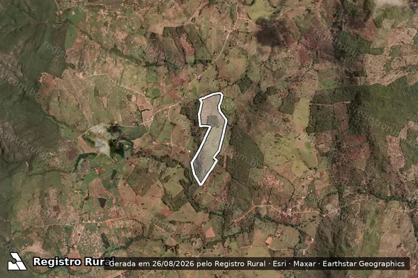 Imagem de satélite de Fazenda Barreiro do Mato - PARCELA_02 em Mamonas - MG