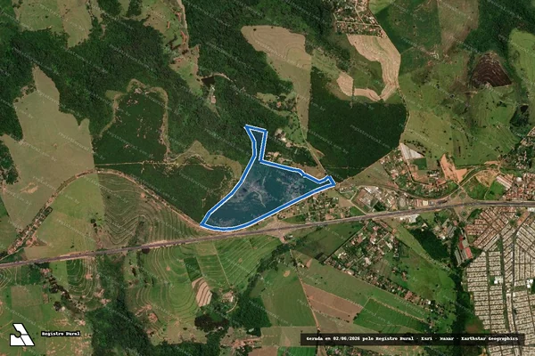 Imagem de satélite de Fazenda Amoreira ? Parcela 2 - REMANESCENTE 1 em Marília - SP