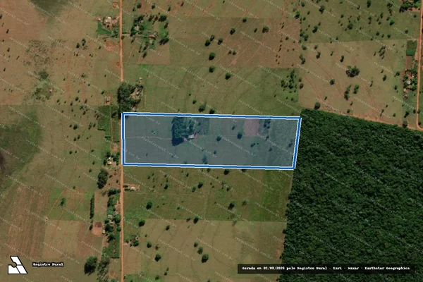 Imagem de satélite de Projeto de Assentamento Volta Redonda - Lote 31 em Nova Alvorada do Sul - MS