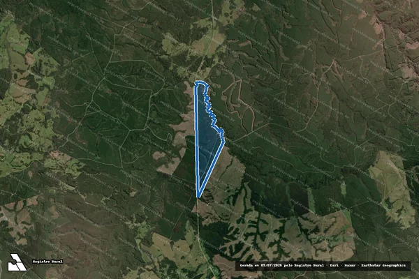 Imagem de satélite de Fazenda Velha - Parte 2 em Otacílio Costa - SC