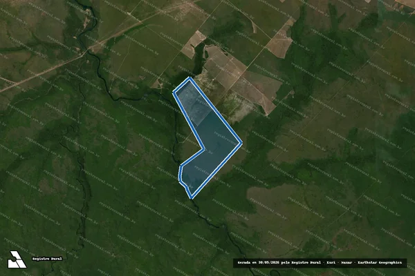 Imagem de satélite de FAZENDA NAZARETH II em Brasnorte - MT