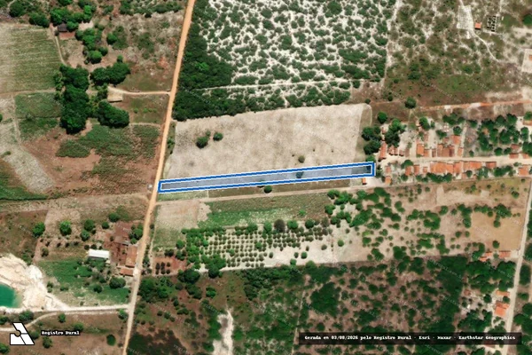 Imagem de satélite de SÍTIO MINHOCA ? LOTE 0445 - Parte 1 em Pindoretama - CE