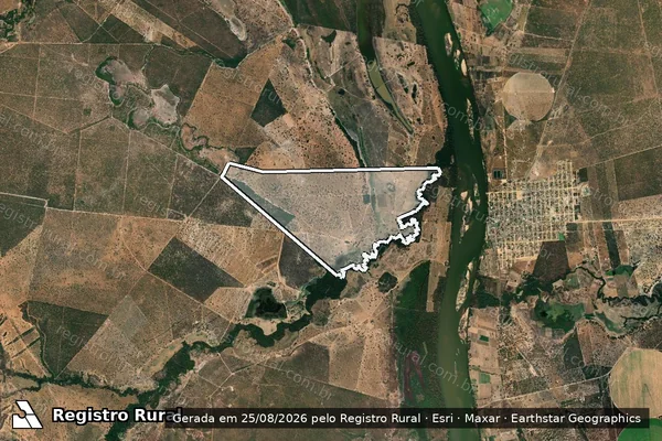 Imagem de satélite de Fazenda Povoação - 001 em Buritizeiro - MG