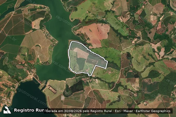 Imagem de satélite de Fazenda Marimbondo - Marimbondo em Boa Esperança - MG