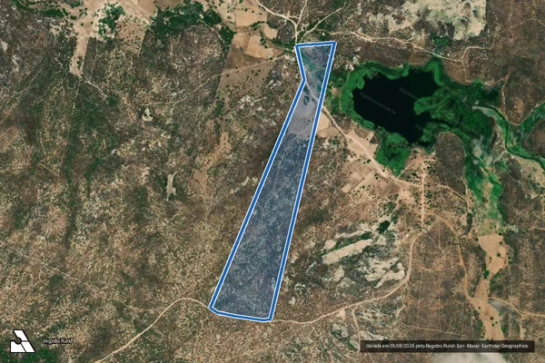 Imagem de satélite de Projeto de Assentamento Serrote/Serra Branca ? Lote 92 - Parte 1 em São Rafael - RN
