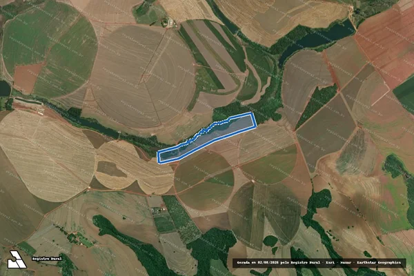 Imagem de satélite de Fazenda Palmeira - . em Itaberá - SP