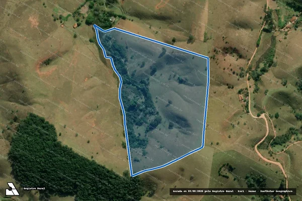 Imagem de satélite de Sítio Vista Alegre - Gleba B em Redenção da Serra - SP