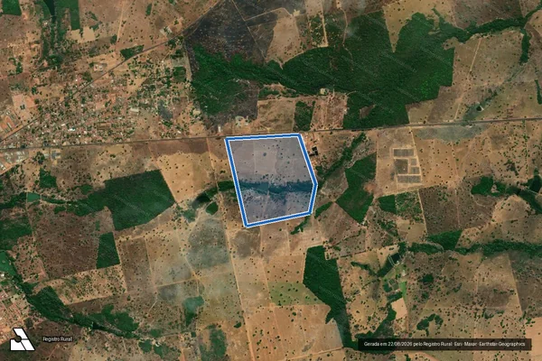 Imagem de satélite de FAZENDA PARQUE DO SABIA-II - PARQUE DO SABIÁ-II em São Miguel do Araguaia - GO