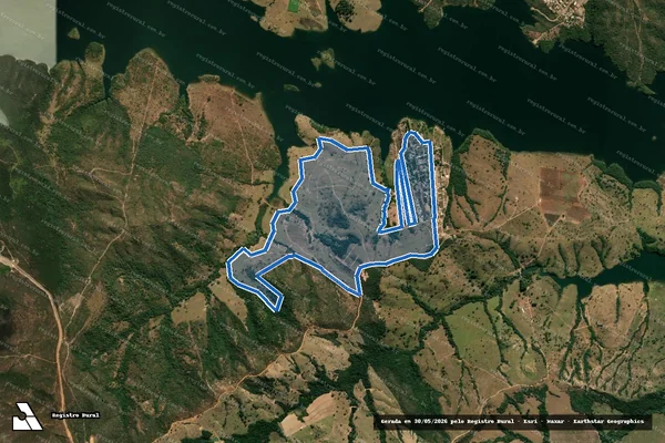 Imagem de satélite de Fazenda Pilão - Fazenda Pilão Parcela 03 em Abadiânia - GO