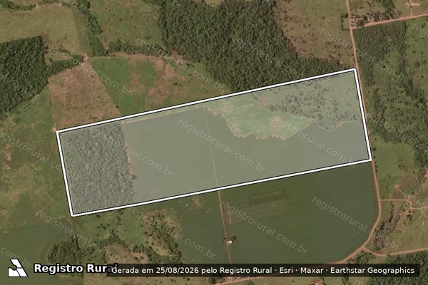 Imagem de satélite de Sítio Santa Maria - Parte 1 em Nova Santa Helena - MT