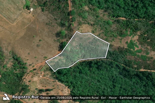 Imagem de satélite de Cava Grande - GLEBA 3B42 em Marliéria - MG